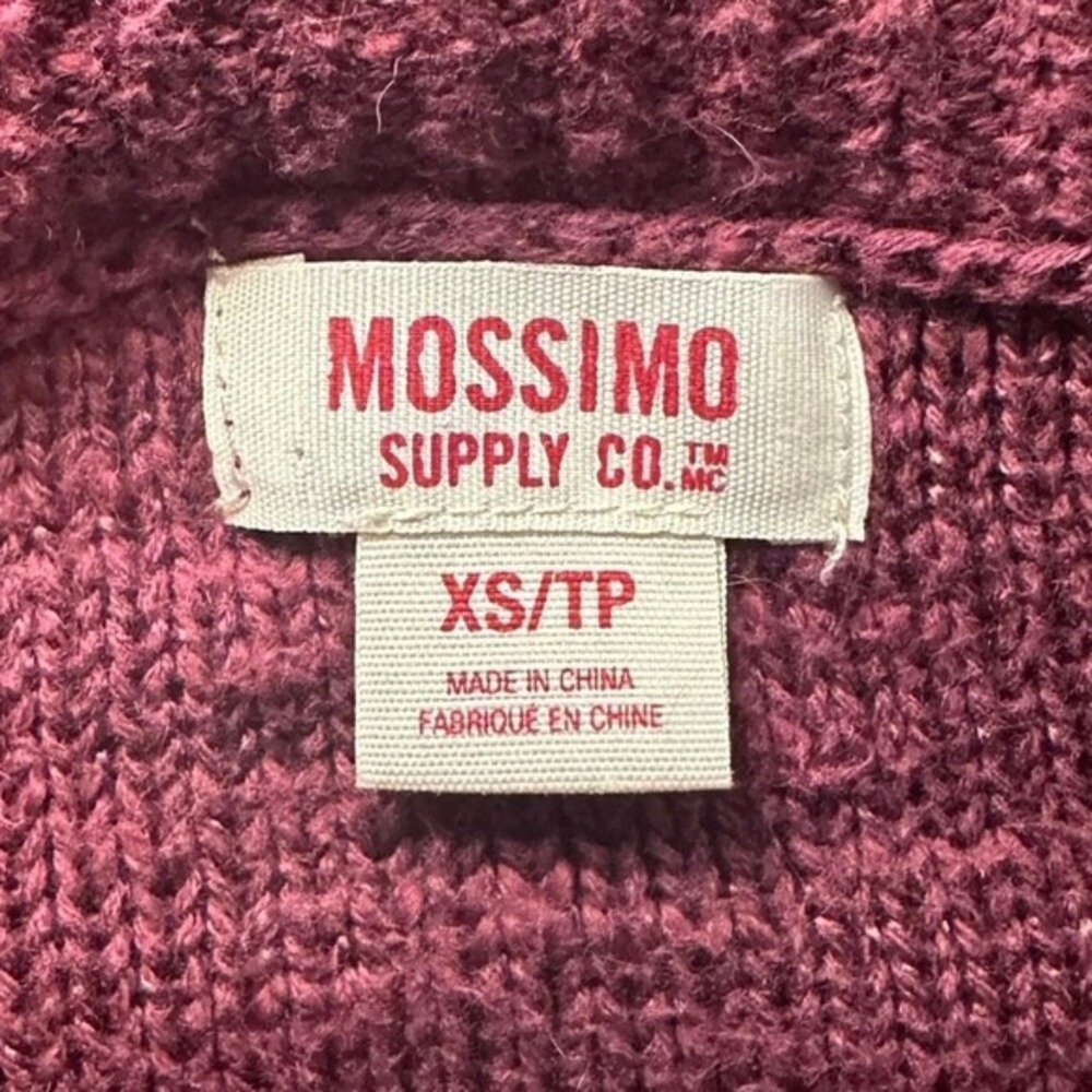 Mossimo Sweater Women Size Xs Purple Cable Knit L… - image 6